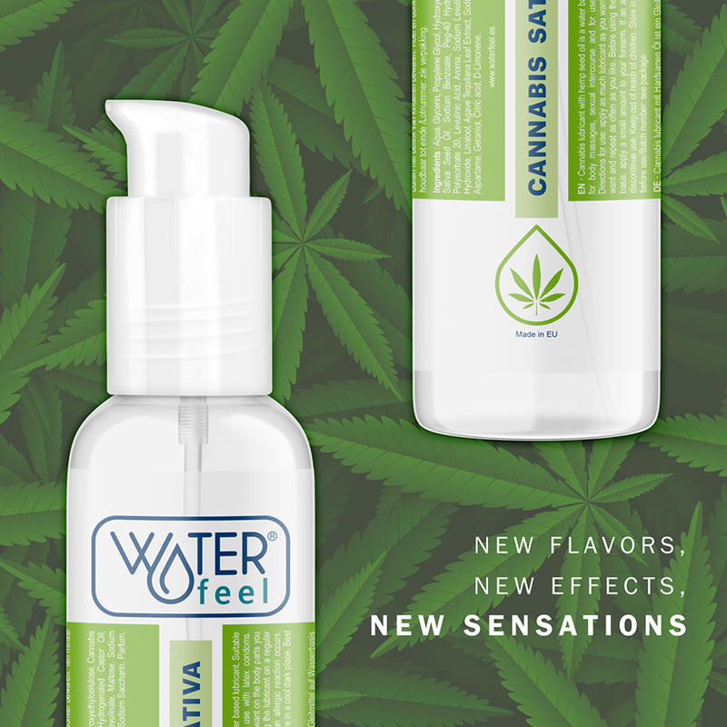 WATERFEEL - LUBRIFICANTE CANNABIS 150 ML - Sex Shop Sexy