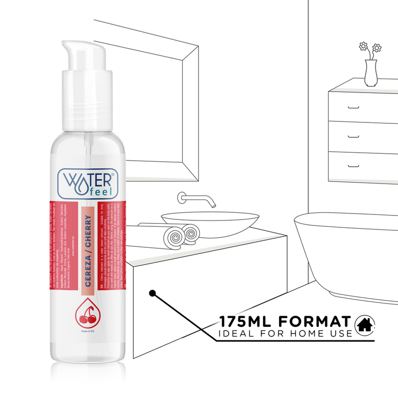 WATERFEEL - LUBRIFICANTE SABOR CEREJA 175 ML