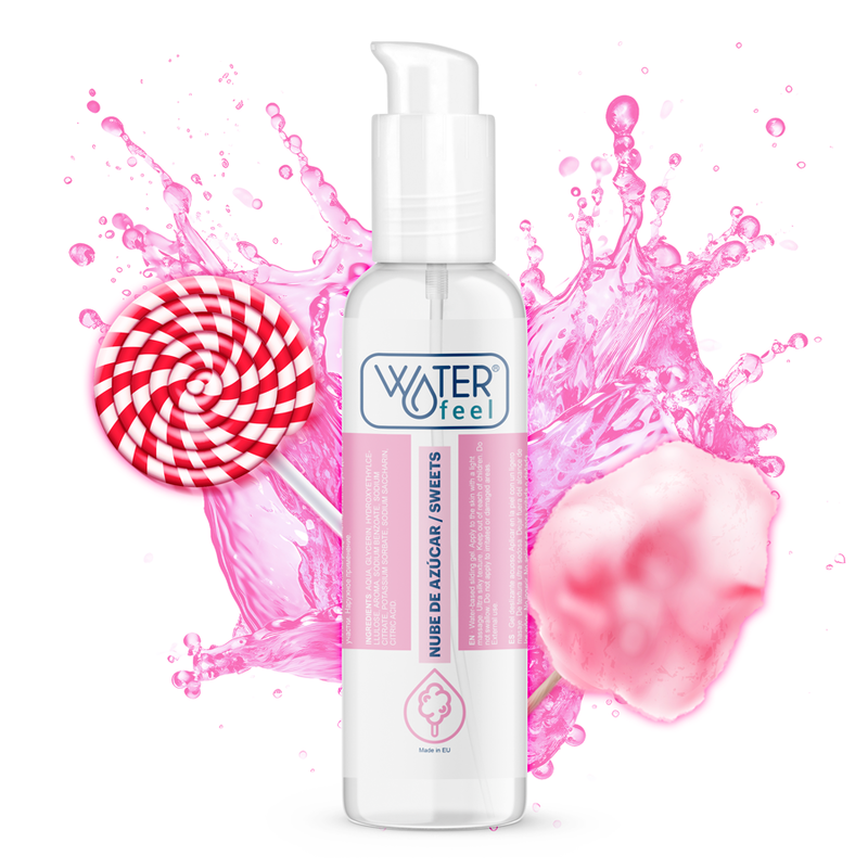 WATERFEEL - LUBRIFICANTE SABOR ALGODÃO DOCE 175 ML