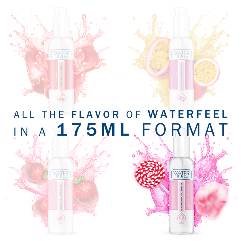 WATERFEEL - LUBRIFICANTE SABOR ALGODÃO DOCE 175 ML