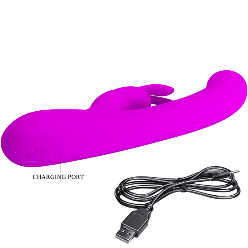 PRETTY LOVE - LAMAR VIBRADOR RABBIT E PONTO G VIOLETA