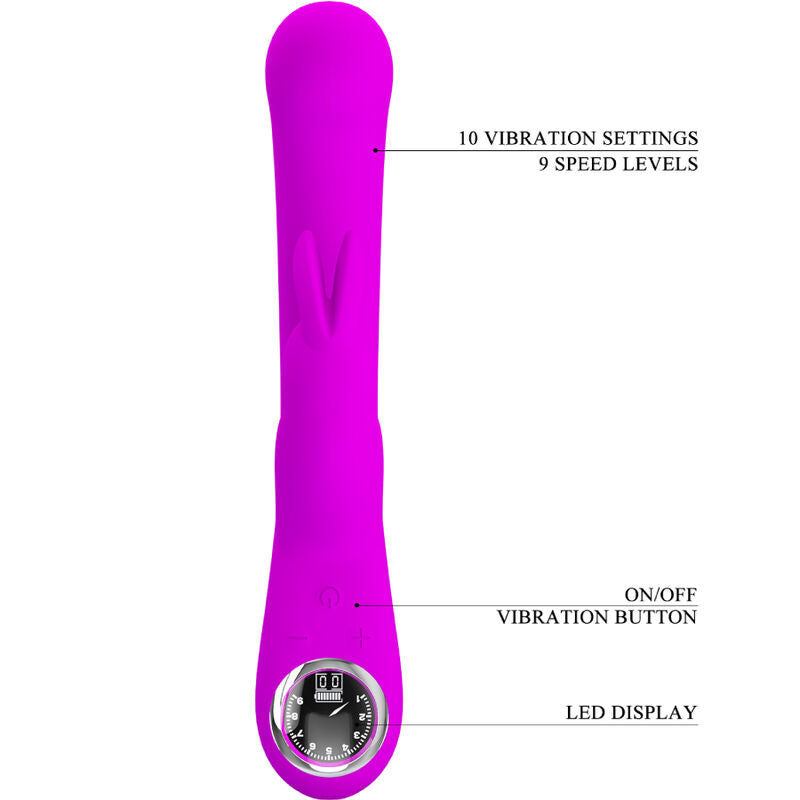 PRETTY LOVE - LAMAR VIBRADOR RABBIT E PONTO G VIOLETA