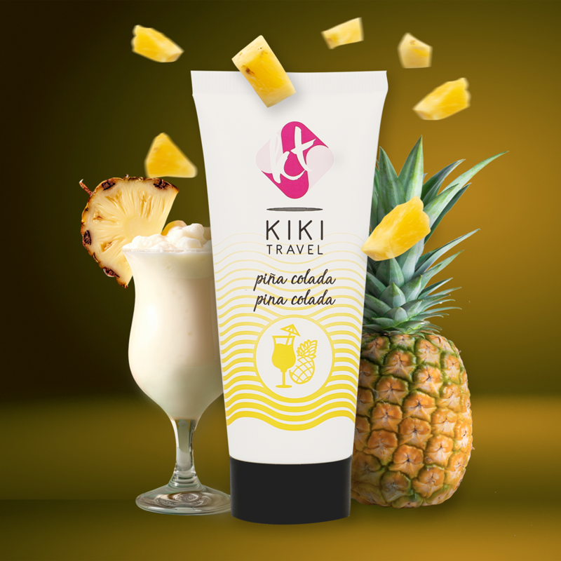 KIKÍ TRAVEL - LUBRIFICANTE SABOR PIÑA COLADA 50 ML - Sex Shop Sexy