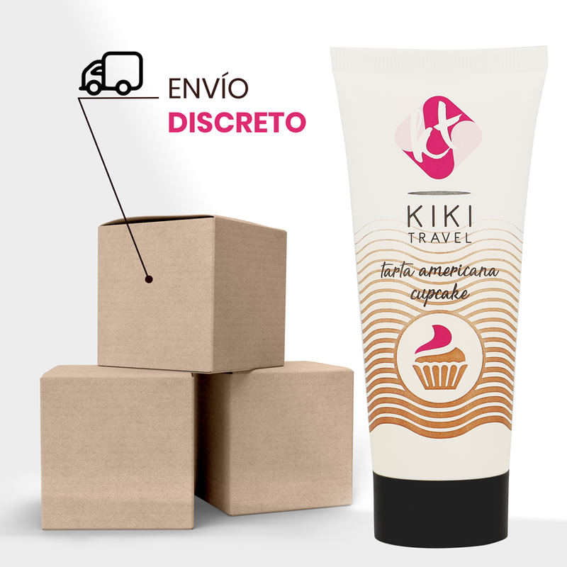 KIKÍ TRAVEL - GEL DESLIZANTE SABOR BOLO AMERICANO CUPCAKE 50 ML - Sex Shop Sexy
