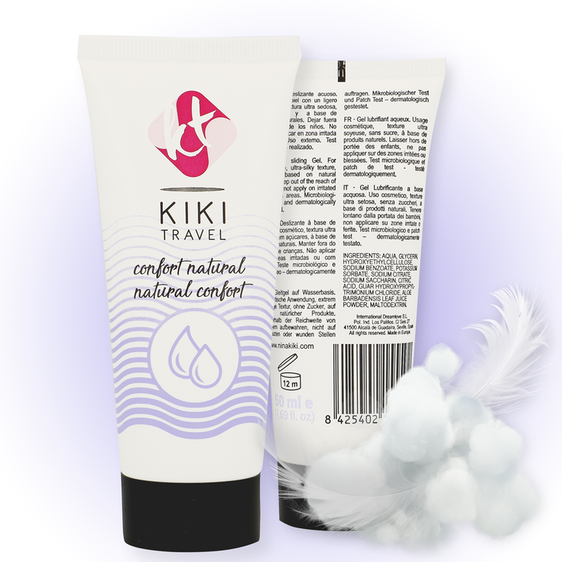 KIKÍ TRAVEL - GEL DESLIZANTE NATURAL CONFORTO 50 ML - Sex Shop Sexy