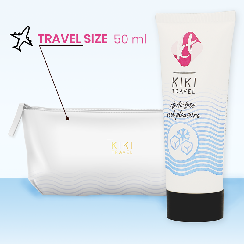KIKÍ TRAVEL - GEL DESLIZANTE EFEITO FRIO INTENSIFICADOR 50 ML - Sex Shop Sexy