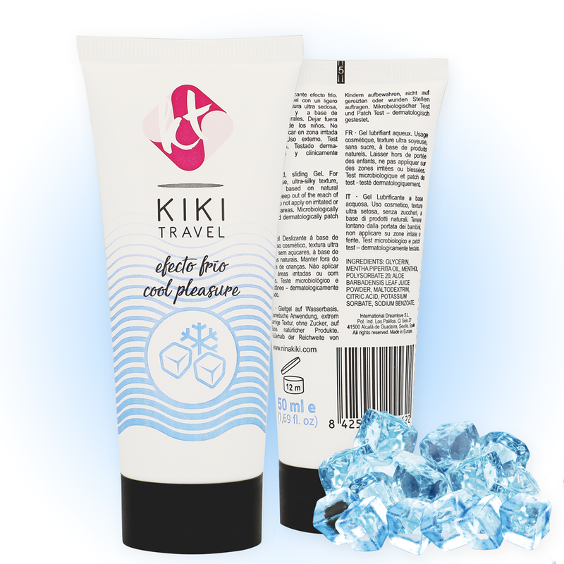 KIKÍ TRAVEL - GEL DESLIZANTE EFEITO FRIO INTENSIFICADOR 50 ML - Sex Shop Sexy