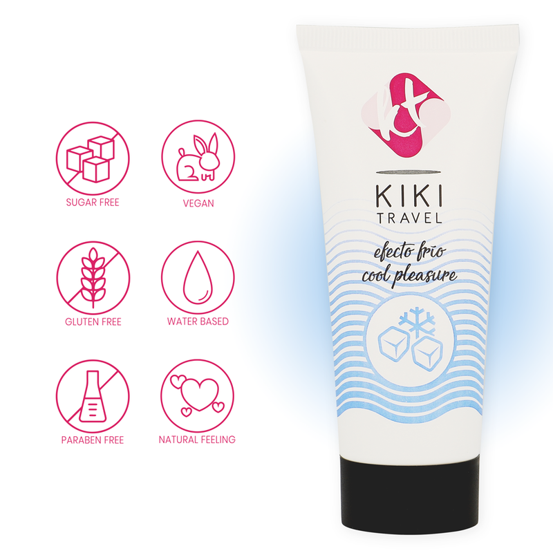 KIKÍ TRAVEL - GEL DESLIZANTE EFEITO FRIO INTENSIFICADOR 50 ML - Sex Shop Sexy
