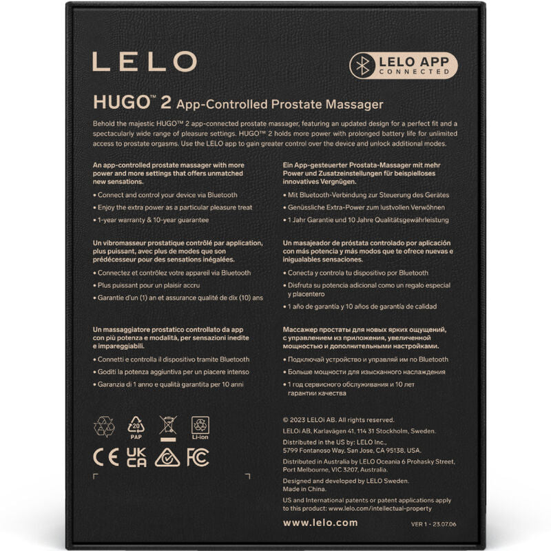 LELO - HUGO 2 GREEN PROSTATE STIMULATOR