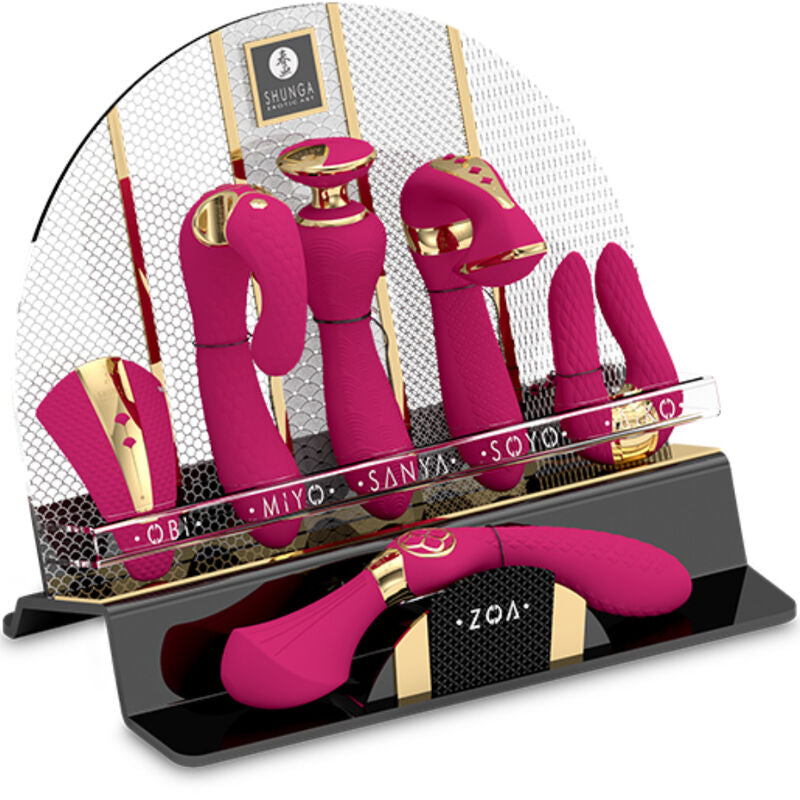 SHUNGA - DISPLAY 6 FUCSIA INTIMATE MASSAGERS