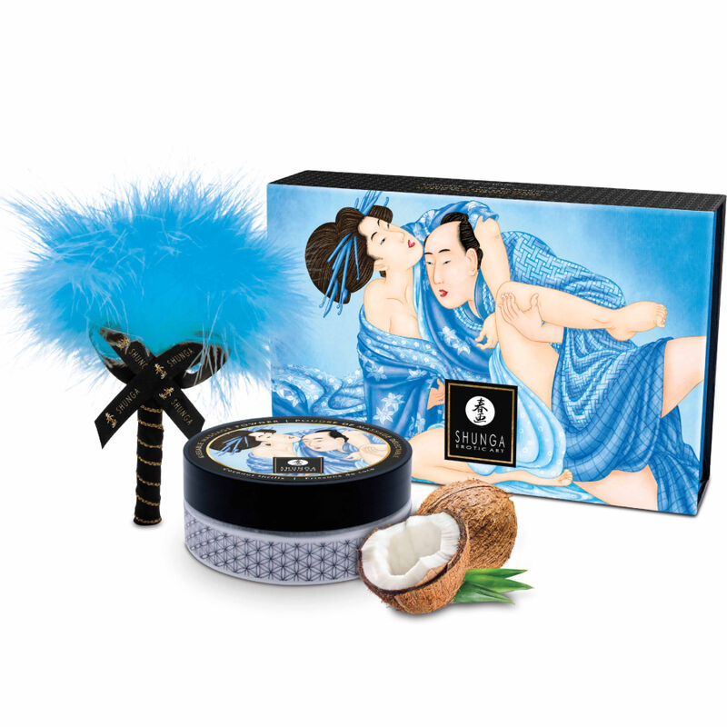 SHUNGA - KIT PÓS DE MASSAGEM COMESTÍVEL COCO