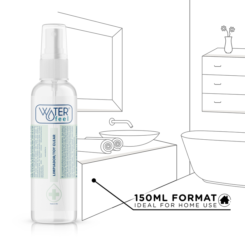 WATERFEEL - LIMPA JOGUETES ESTÉRIL 150 ML - Sex Shop Sexy