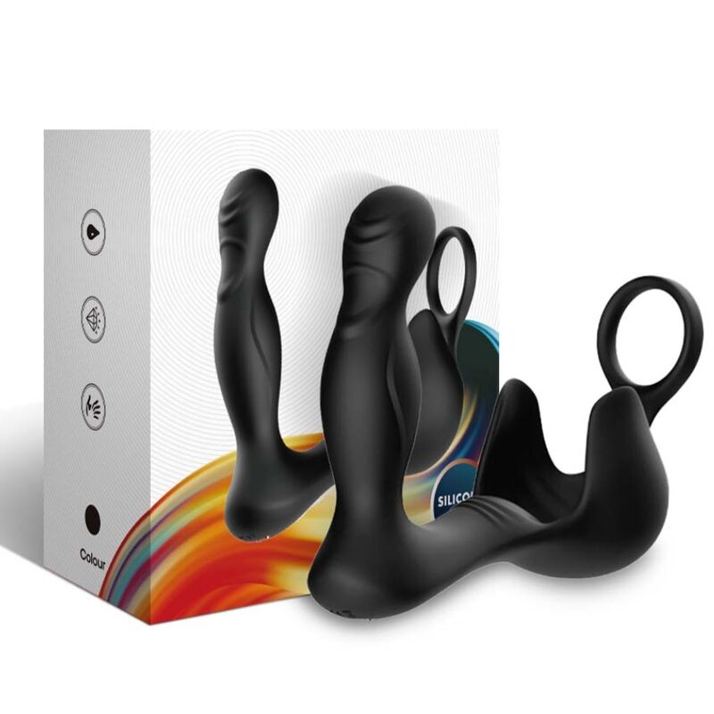 Armony - Vibrador Surround Anal e Estimulador Testículos e Anel Controle Remoto Preto