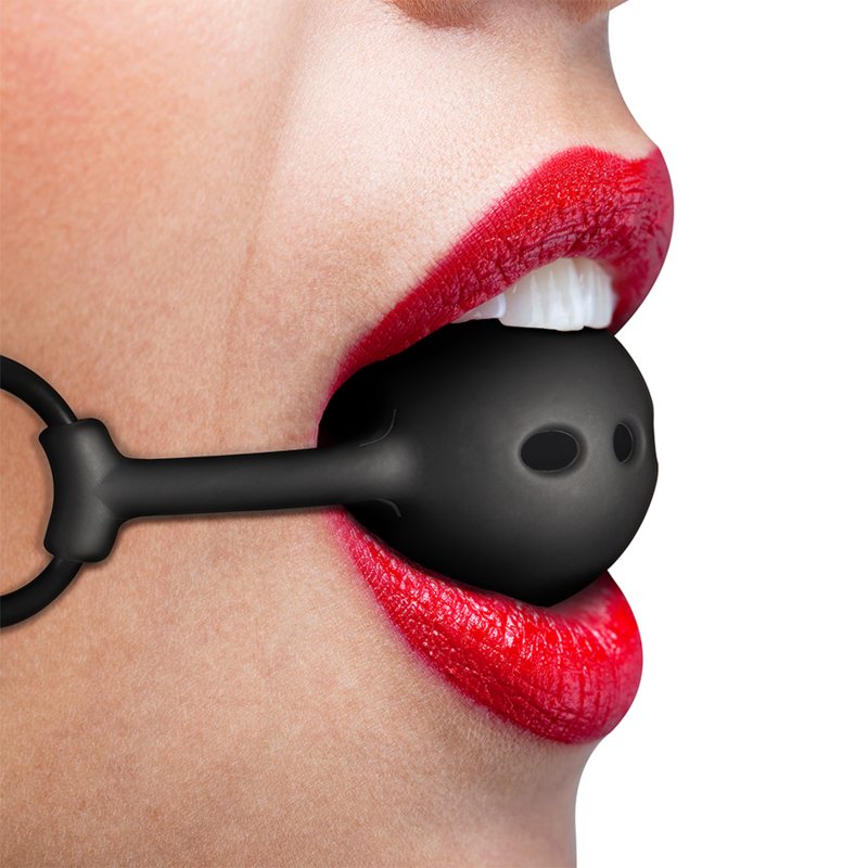 FETISH SUBMISSIVE BONDAGE - MORDAÇA BOLA EM SILICONE RESPIRÁVEL