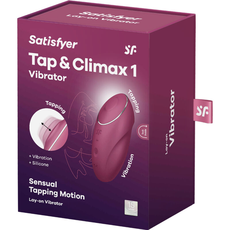 SATISFYER - TAP & CLIMAX 1 VIBRADOR LAY-ON CINZA