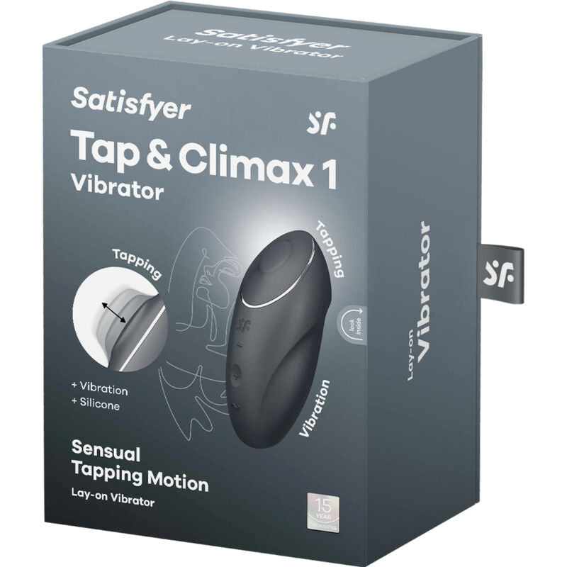 SATISFYER - TAP & CLIMAX 1 VIBRADOR LAY-ON CINZA