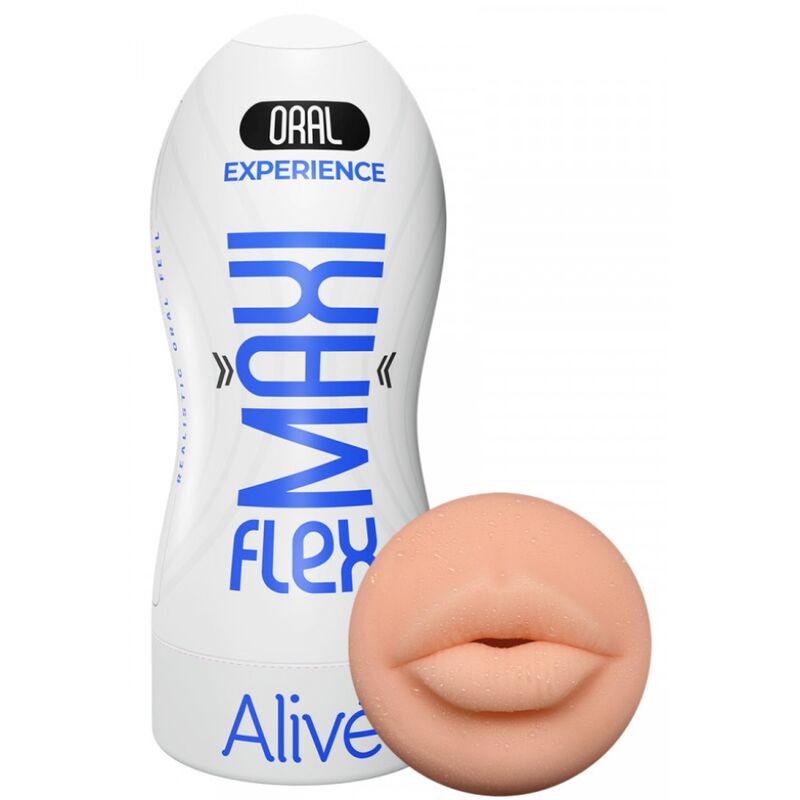 Alive - Maxi Flex Masturbador Masculino Oral Tamanho L