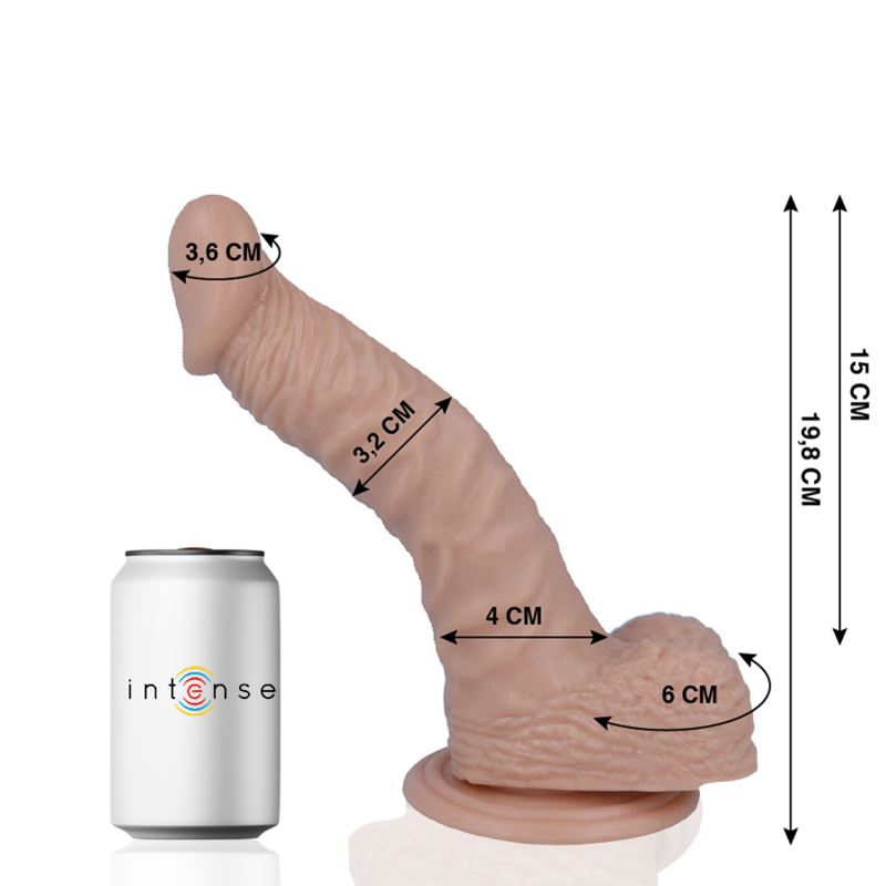 MR INTENSE - 18 DILDO REALISTA 19.8 CM x 3.2 CM - Sex Shop Sexy