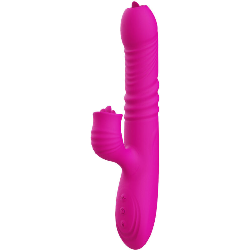 Armony - Fanny Multifuncional Vibrador de Língua Dupla Fúcsia Efeito Calor