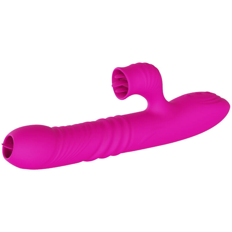 Armony - Fanny Multifuncional Vibrador de Língua Dupla Fúcsia Efeito Calor