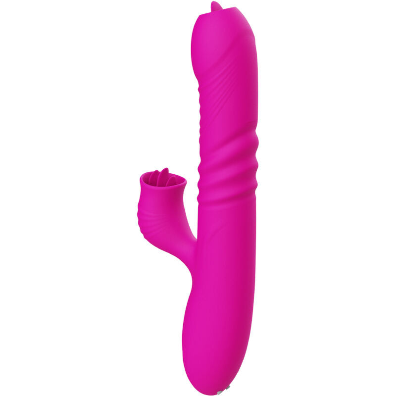 Armony - Fanny Multifuncional Vibrador de Língua Dupla Fúcsia Efeito Calor