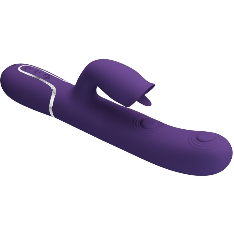 PRETTY LOVE - VIBRADOR RABBIT COM LICKING ROXO