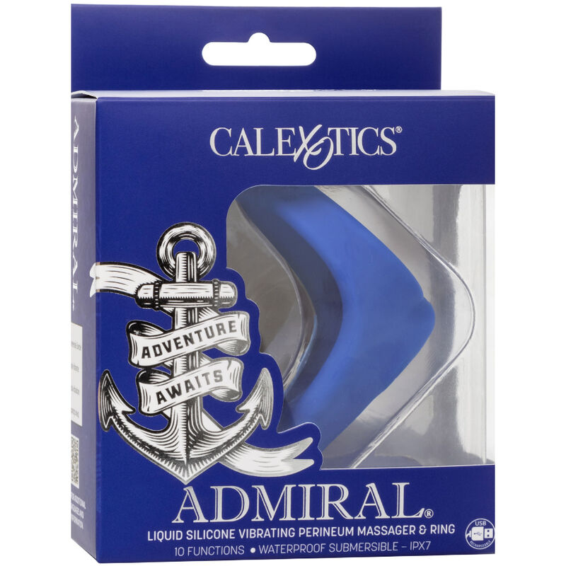 CALEXOTICS - ADMIRAL MASSAGEADOR DE PERÍNEO AZUL