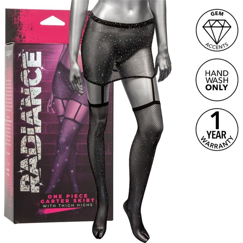 CALEXOTICS - RADIANCE SAIA COM LIGAS E MEIAS