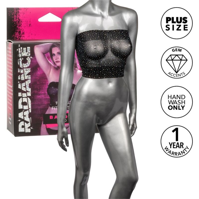 CALEXOTICS - RADIANCE TOP BANDEAU COM PEDRARIA TAMANHO PLUS