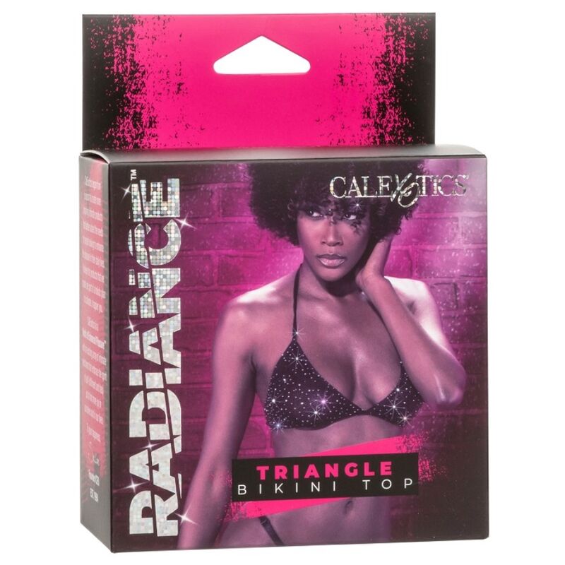 CALEXOTICS - RADIANCE TOP DE BIQUÍNI TRIANGULAR COM PEDRARIA