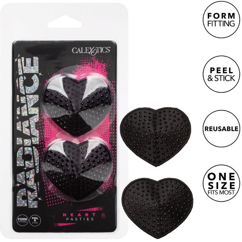 CALEXOTICS - RADIANCE PEZONERAS EM FORMA DE CORAÇÃO COM JOIAS