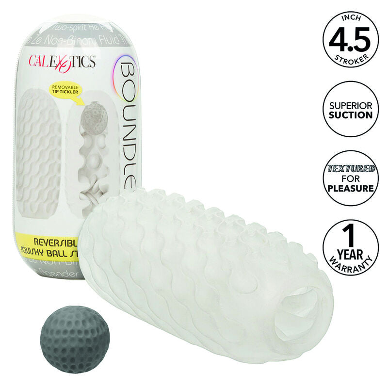 CALEXOTICS - BOUNDLESS STROKER MACIO REVERSÍVEL CINZENTO