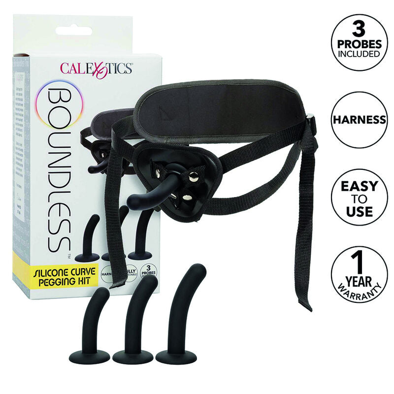 CALEXOTICS - BOUNDLESS KIT ARNÊS SILICONE CURVO