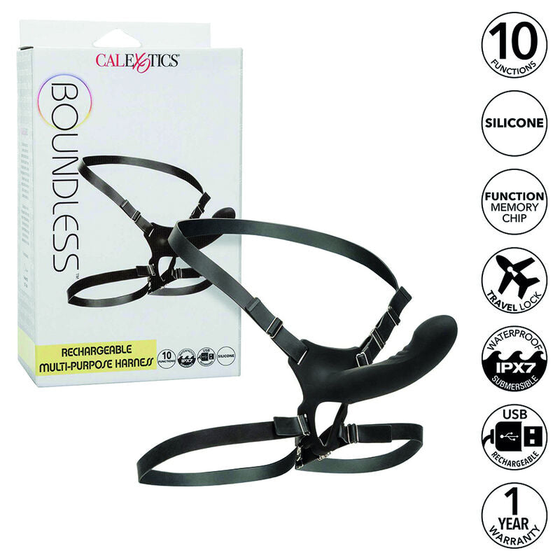 CALEXOTICS - BOUNDLESS ARNÊS RECARREGÁVEL MULTIPOSIÇÕES
