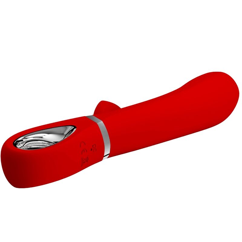 PRETTY LOVE - THOMAS VIBRADOR PONTO G MULTIFUNÇÕES VERMELHO