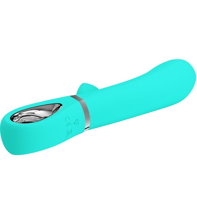 PRETTY LOVE - THOMAS VIBRADOR PONTO G MULTIFUNÇÕES VERDE ÁGUA