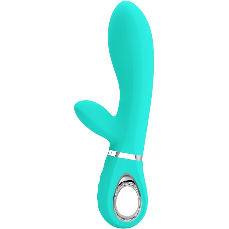 PRETTY LOVE - THOMAS VIBRADOR PONTO G MULTIFUNÇÕES VERDE ÁGUA