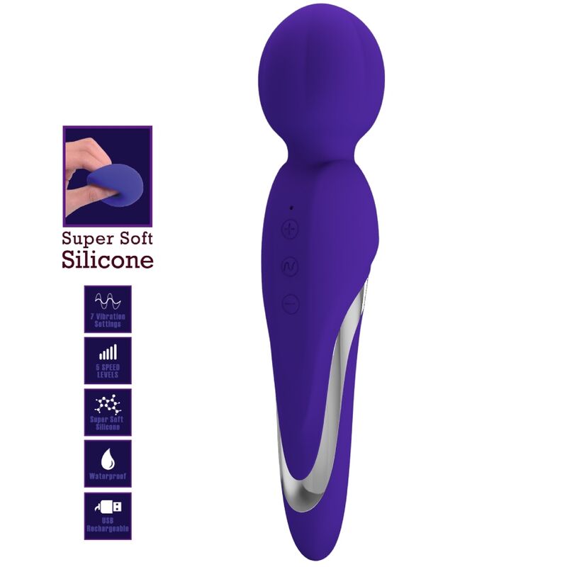 PRETTY LOVE - WALTER VIBRADOR WAND ROXO
