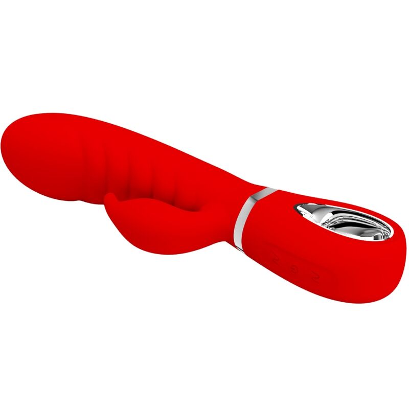 PRETTY LOVE - PRESCOTT VIBRADOR PONTO G MULTIFUNÇÕES VERMELHO