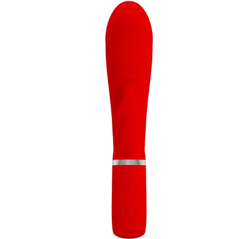 PRETTY LOVE - PRESCOTT VIBRADOR PONTO G MULTIFUNÇÕES VERMELHO