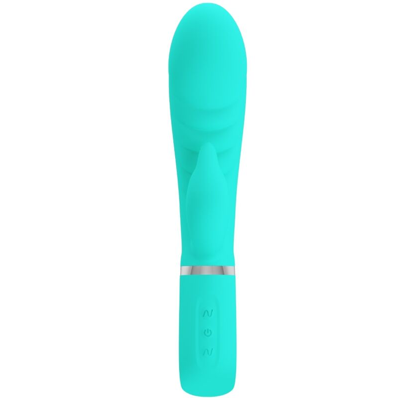 PRETTY LOVE - PRESCOTT VIBRADOR PONTO G MULTIFUNÇÕES VERDE ÁGUA