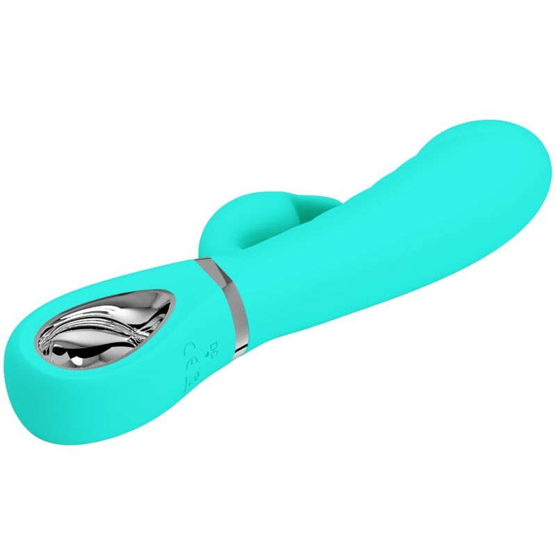 PRETTY LOVE - PRESCOTT VIBRADOR PONTO G MULTIFUNÇÕES VERDE ÁGUA