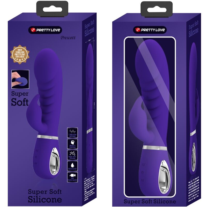 PRETTY LOVE - PRESCOTT VIBRADOR PONTO G MULTIFUNÇÕES LILÁS