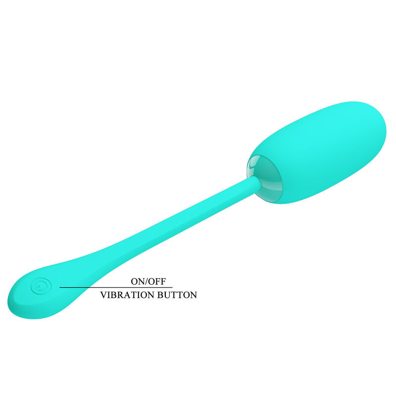 PRETTY LOVE - JULIUS OVO VIBRADOR IMPERMEÁVEL E RECARREGÁVEL VERDE ÁGUA