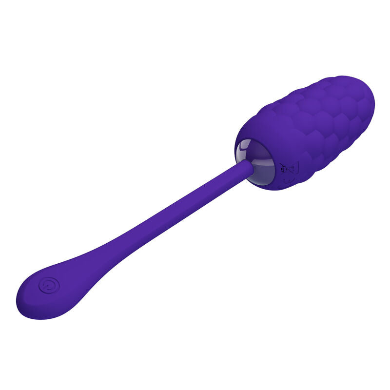 PRETTY LOVE - OVO VIBRADOR COM TEXTURA MARINHA RECARREGÁVEL LILÁS