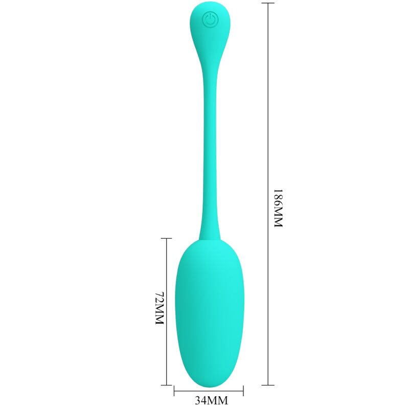 PRETTY LOVE - KNUCKER OVO VIBRADOR RECARREGÁVEL VERDE ÁGUA