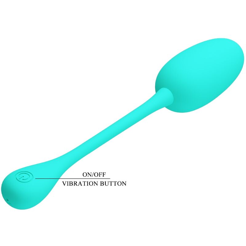 PRETTY LOVE - KNUCKER OVO VIBRADOR RECARREGÁVEL VERDE ÁGUA