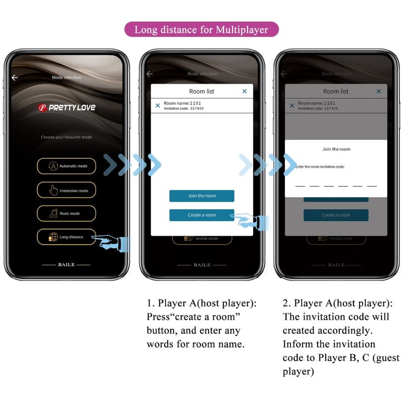 PRETTY LOVE - JAYLEEN VIBRATOR WITH APP CONTROL IN PURPLE