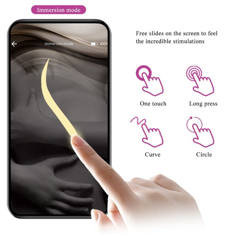 PRETTY LOVE - JAYLEEN VIBRADOR COM CONTROLO APP LILÁS