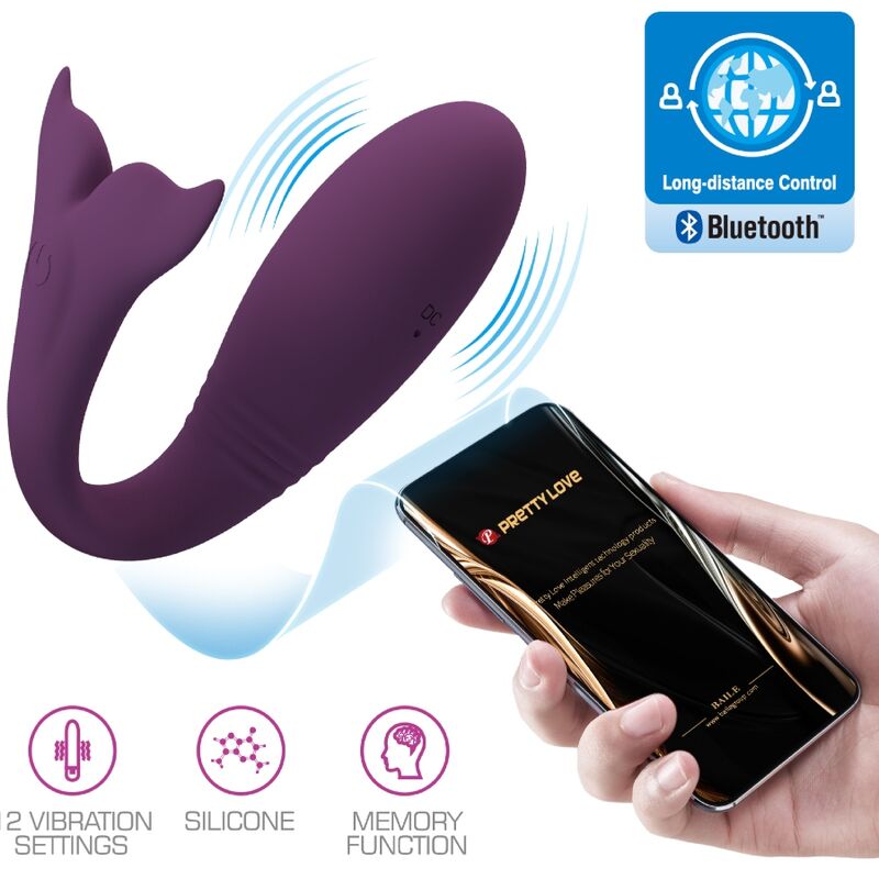 PRETTY LOVE - JAYLEEN VIBRADOR COM CONTROLO APP LILÁS